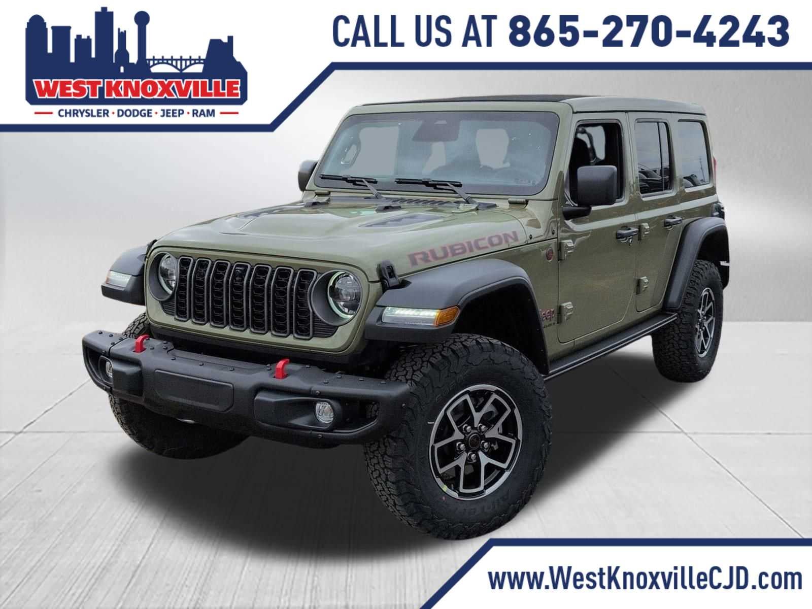 2026 Jeep Wrangler WRANGLER 4-DOOR RUBICON in 41 Exterior Paint — front three-quarter view