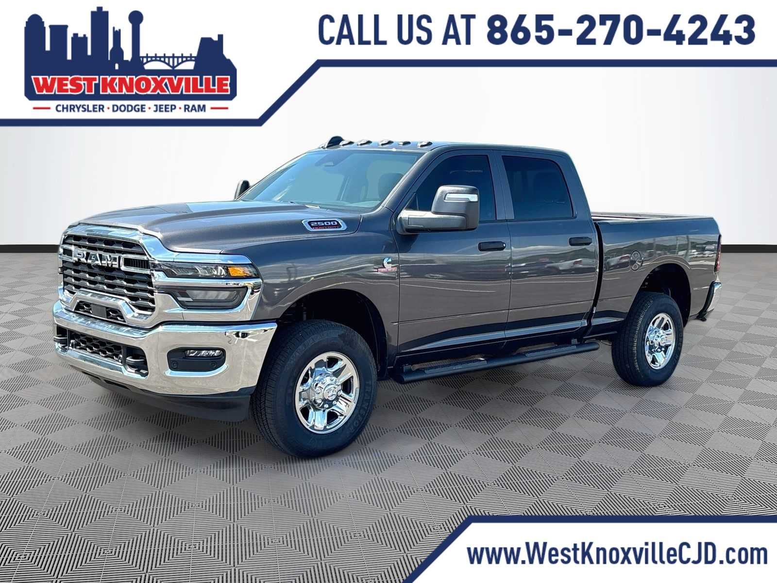 2026 RAM 2500 RAM 2500 TRADESMAN CREW CAB 4X4 6'4' BOX in Granite Crystal Metallic Clear-Coat Exterior Paint — front three-quarter view