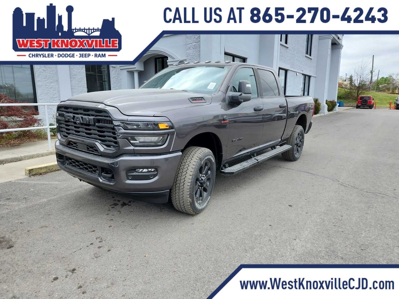 2026 RAM 2500 RAM 2500 BIG HORN CREW CAB 4X4 6'4' BOX in Granite Crystal Metallic Clear-Coat Exterior Paint — front three-quarter view