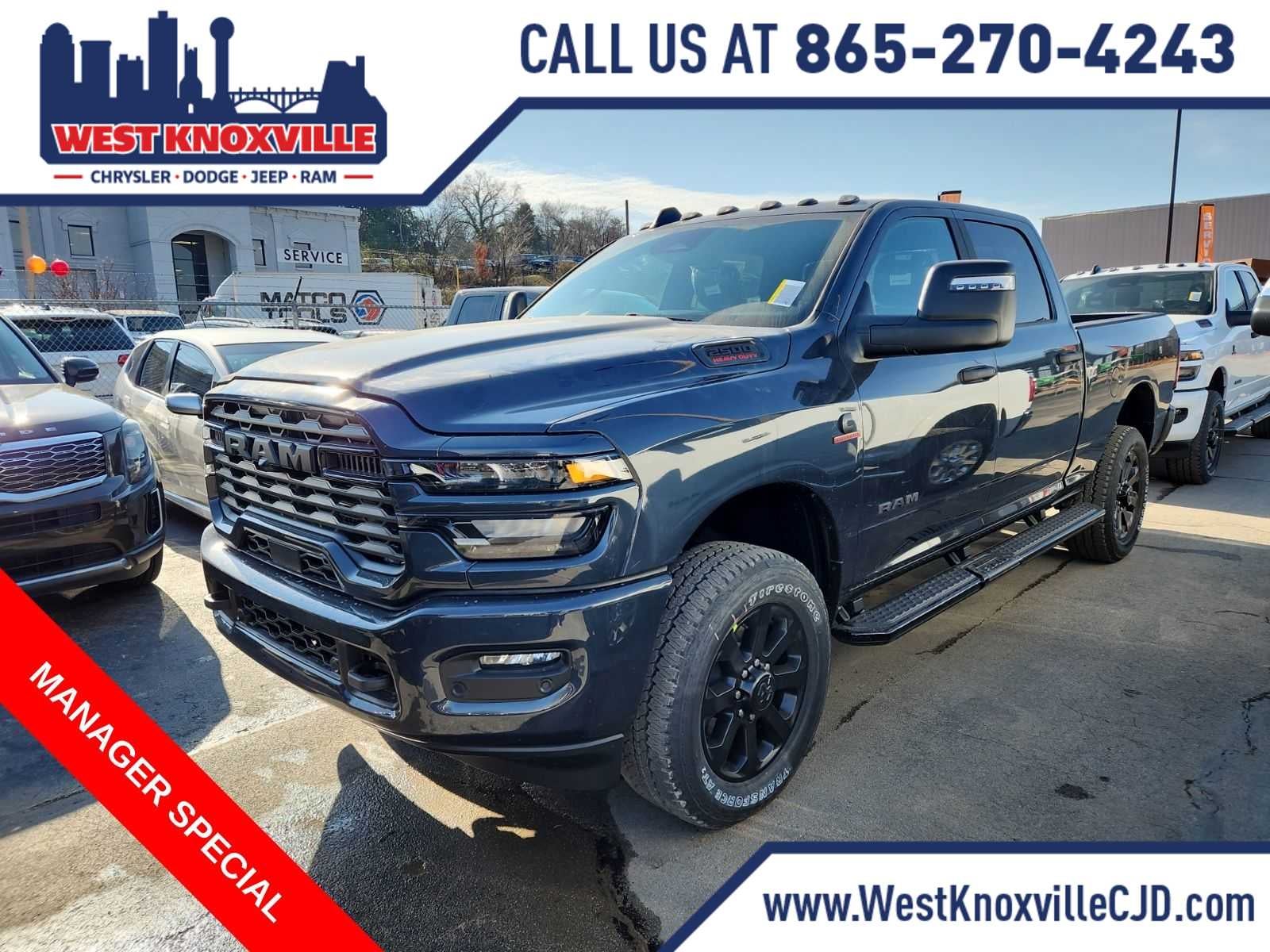 2026 RAM 2500 RAM 2500 BIG HORN CREW CAB 4X4 6'4' BOX in Forged Blue Metallic Exterior Paint — front three-quarter view