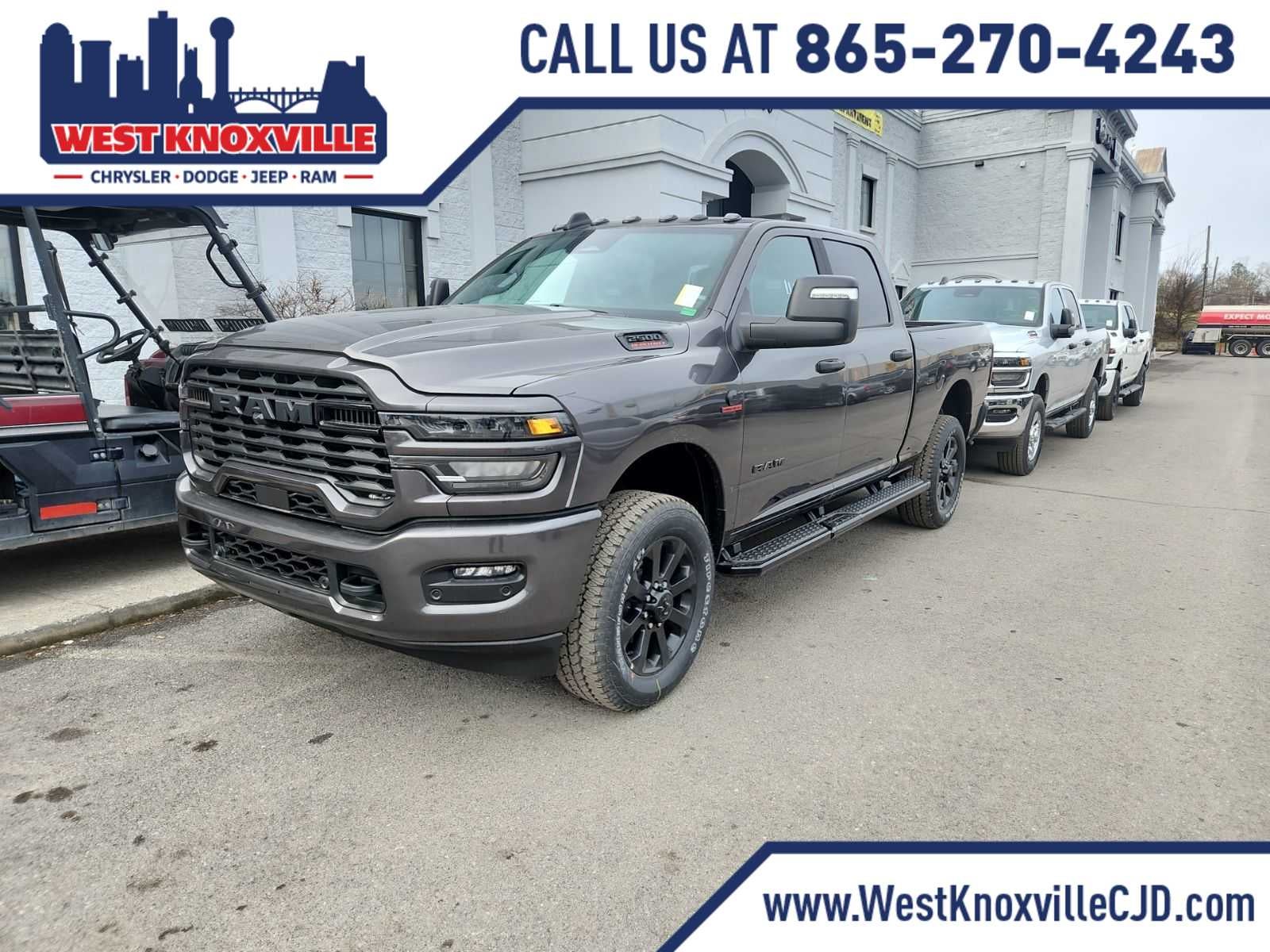 2026 RAM 2500 RAM 2500 BIG HORN CREW CAB 4X4 6'4' BOX in Granite Crystal Metallic Clear-Coat Exterior Paint — front three-quarter view