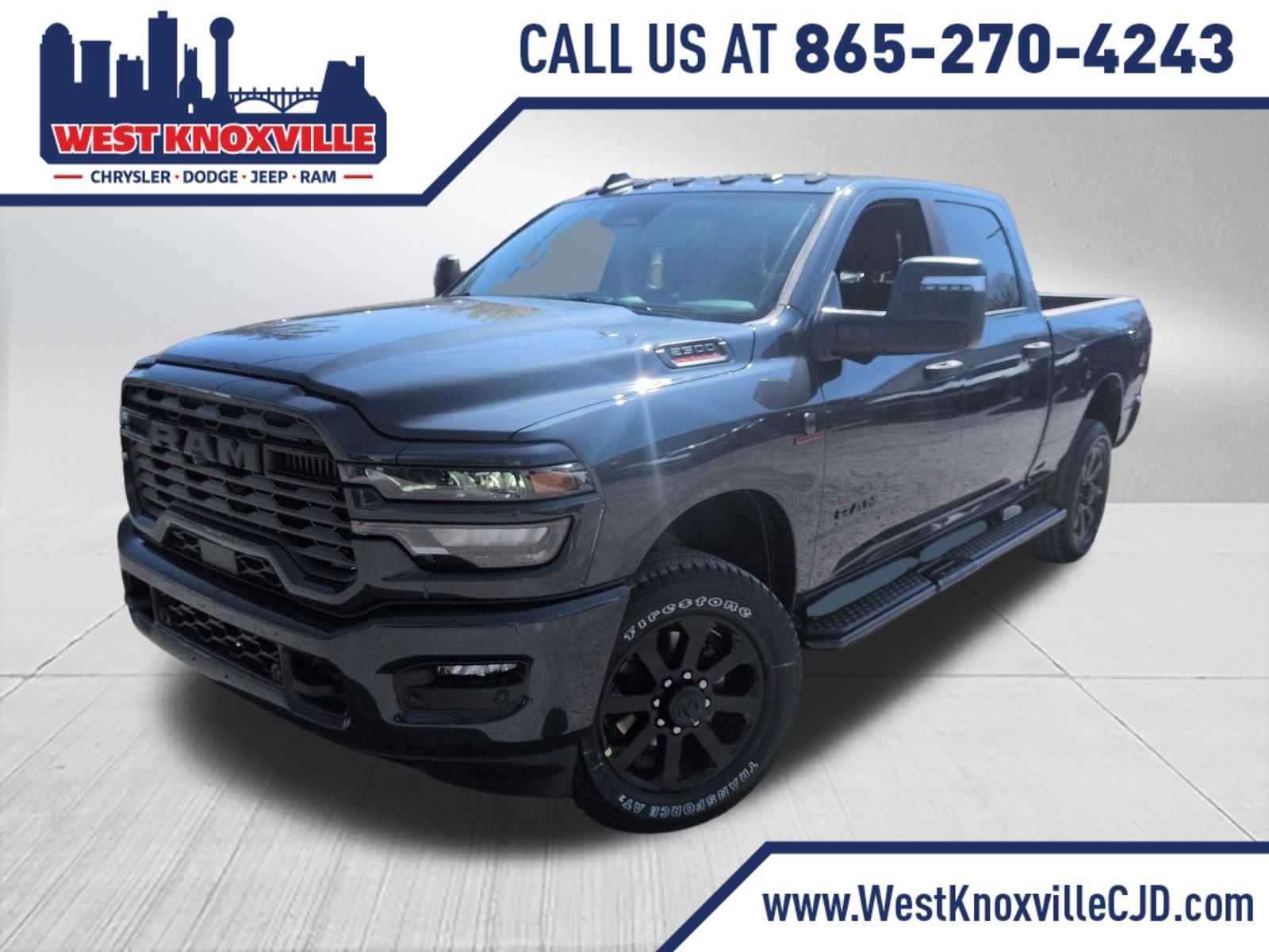 2026 RAM 2500 RAM 2500 BIG HORN CREW CAB 4X4 6'4' BOX in Forged Blue Metallic Exterior Paint — front three-quarter view